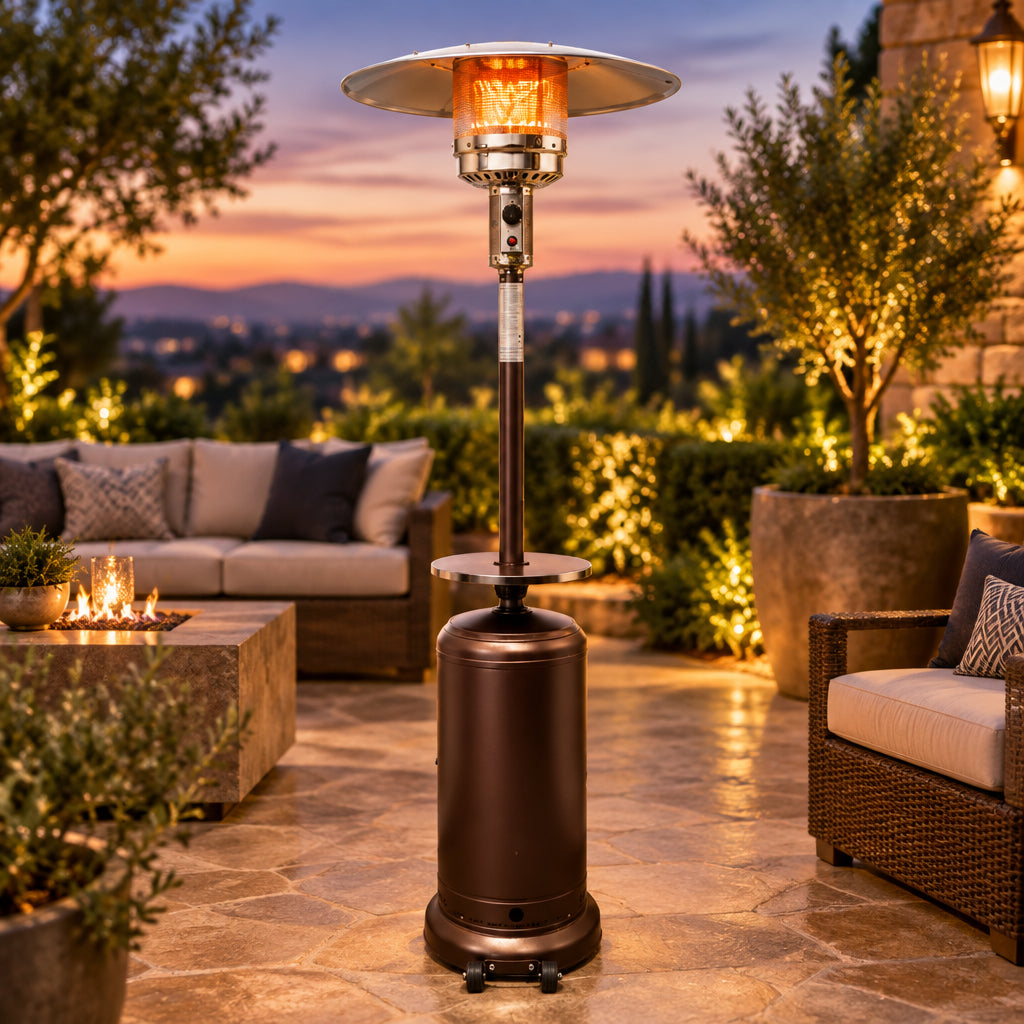 48,000 BTU Hammered Bronze Propane Patio Heater